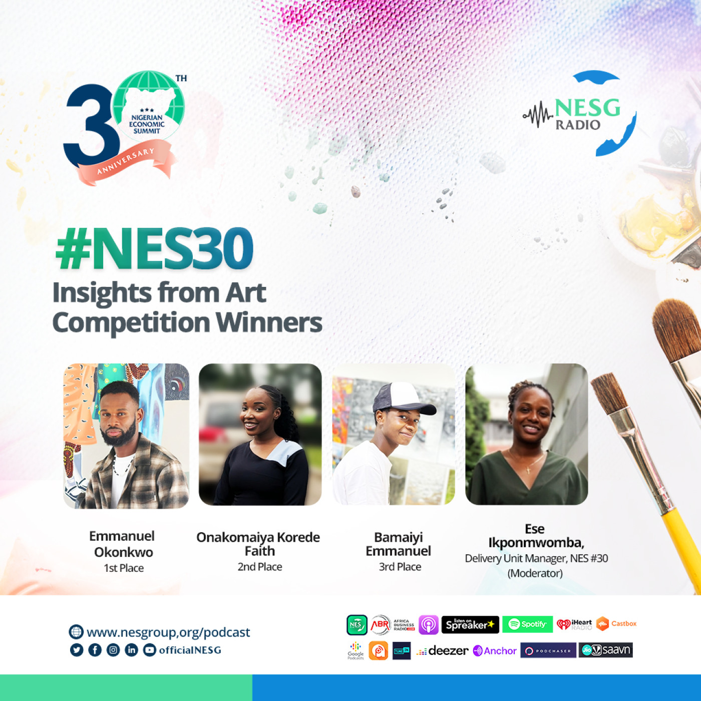 #NES30: Insights from Arts Competition Winners